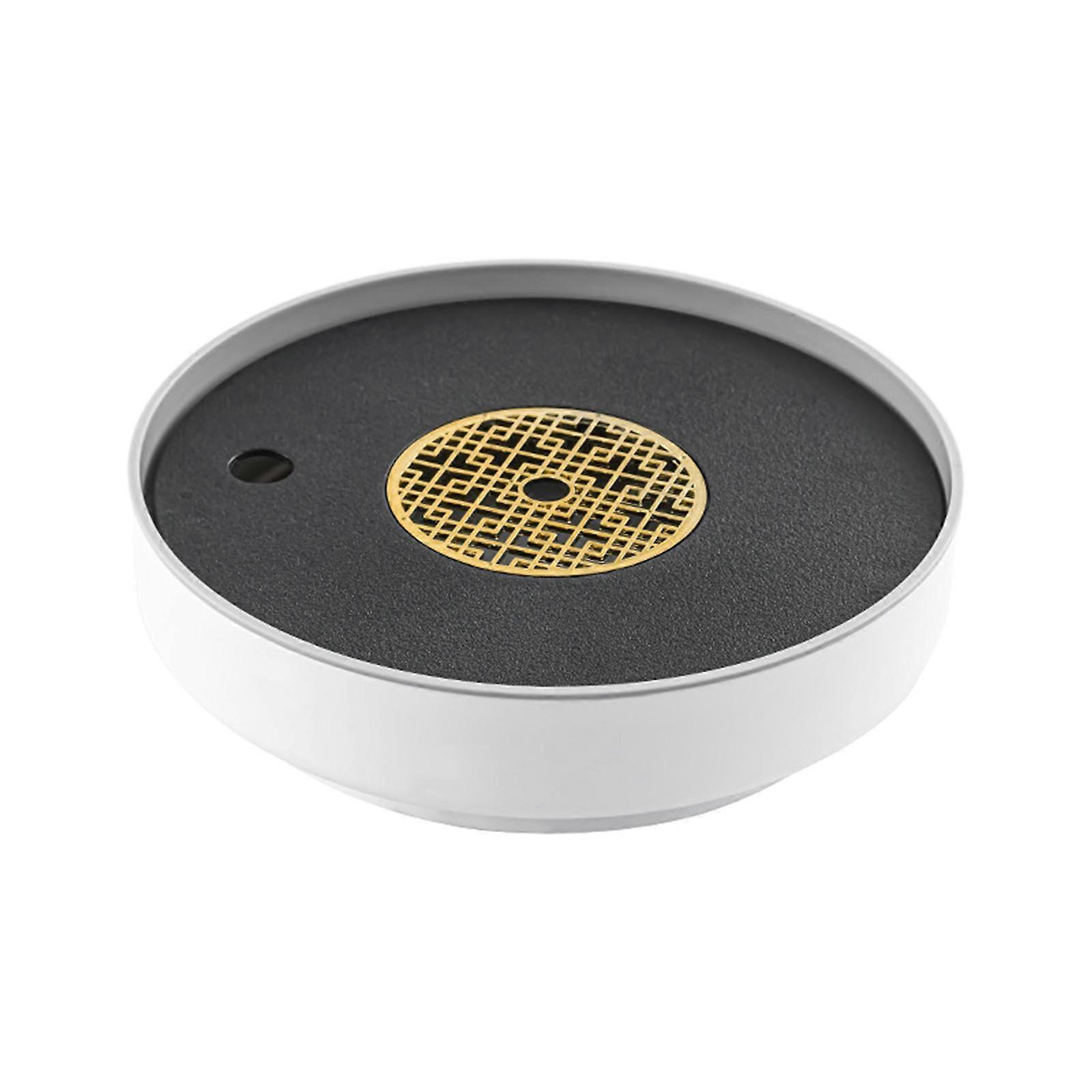 Round Tea Tray Tea Holder Decorative Practical Durable Anti Scald Tea