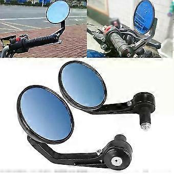 Motorfiets Aaccessories 7/8 Ronde Bar End Achterspiegels Voor Cafe Racer Moto Zijspiegels Motorfiets Scooters Achteruitkijkspiegel
