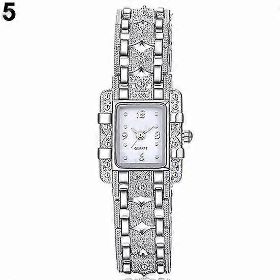 Lady Slim Watch Band Bracelet Quartz Rectangle Case Watch