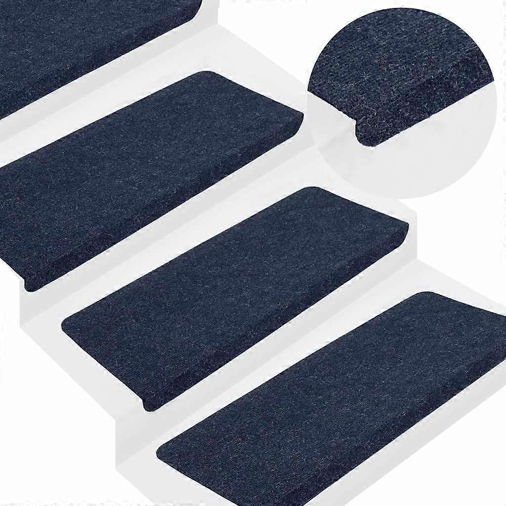 Step mats self-adhesive 30 pcs. blue 65x24.5x3.5 cm