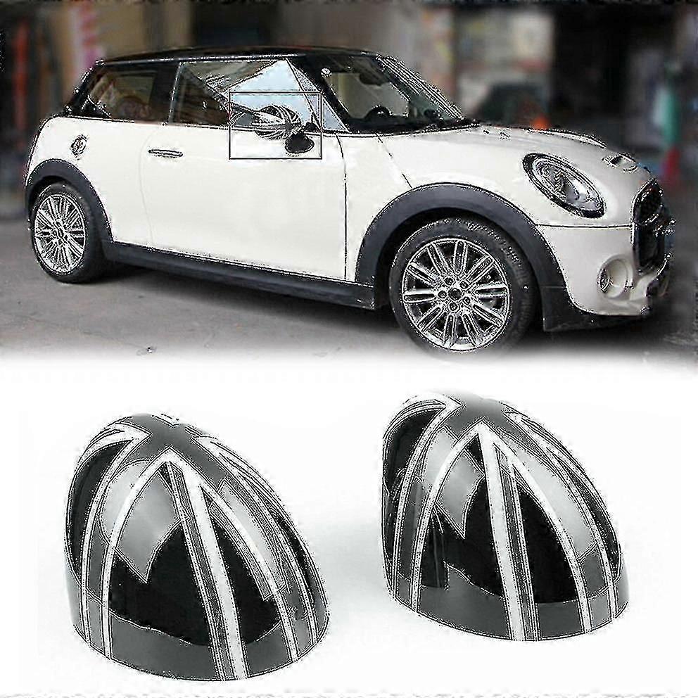 ​For Mini Cooper Hardtop F54 F55 F56 F57 F60 Series Car Door Side Mirror Cover Caps in Black and Gray Colors​