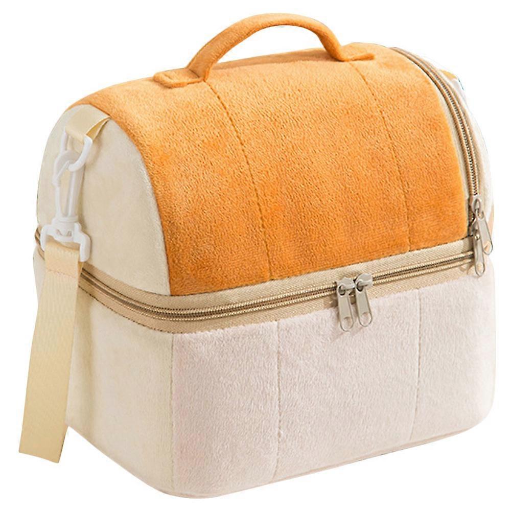 Reusable Lunch Bag Tote Bag Daily Use Orange 23x15x20cm Insulation 1Pack