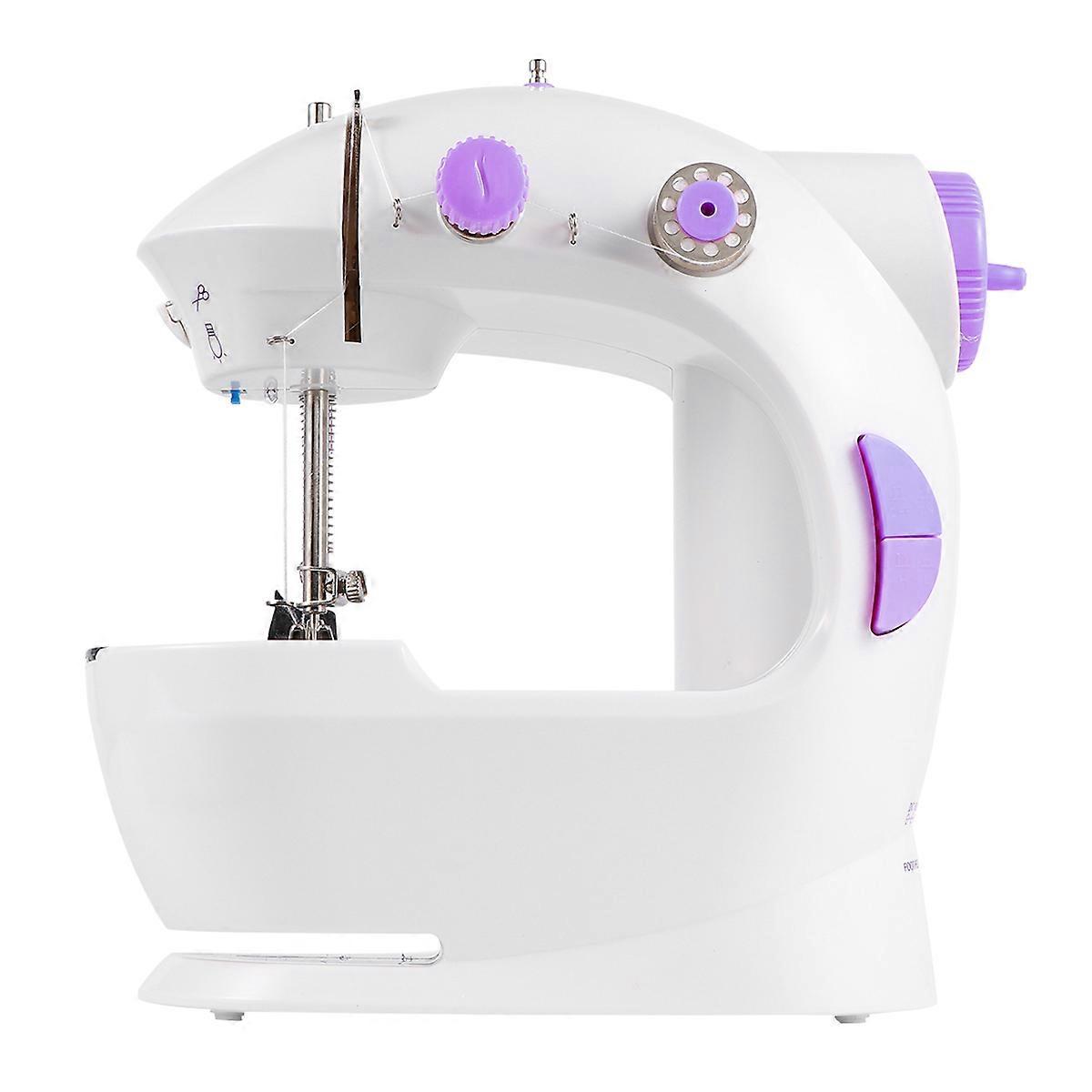 Electrical Sewing Machine Multifunctional Purple Home Users Automatic Coil Winding 20x18.5x9cm 1Pcs