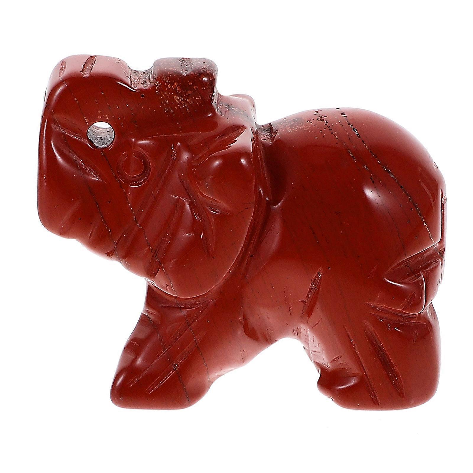 Mini Elephant Table Decor Tiny Elephant Figurine Lovers present Natural Stone 1Set