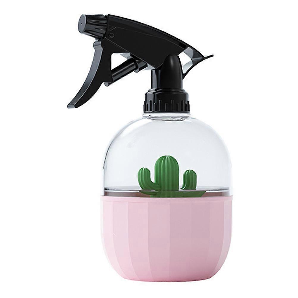 Pink Portable Flower Watering Can for Home Use with Durable Plastic Sturdy Material 1 Bottle