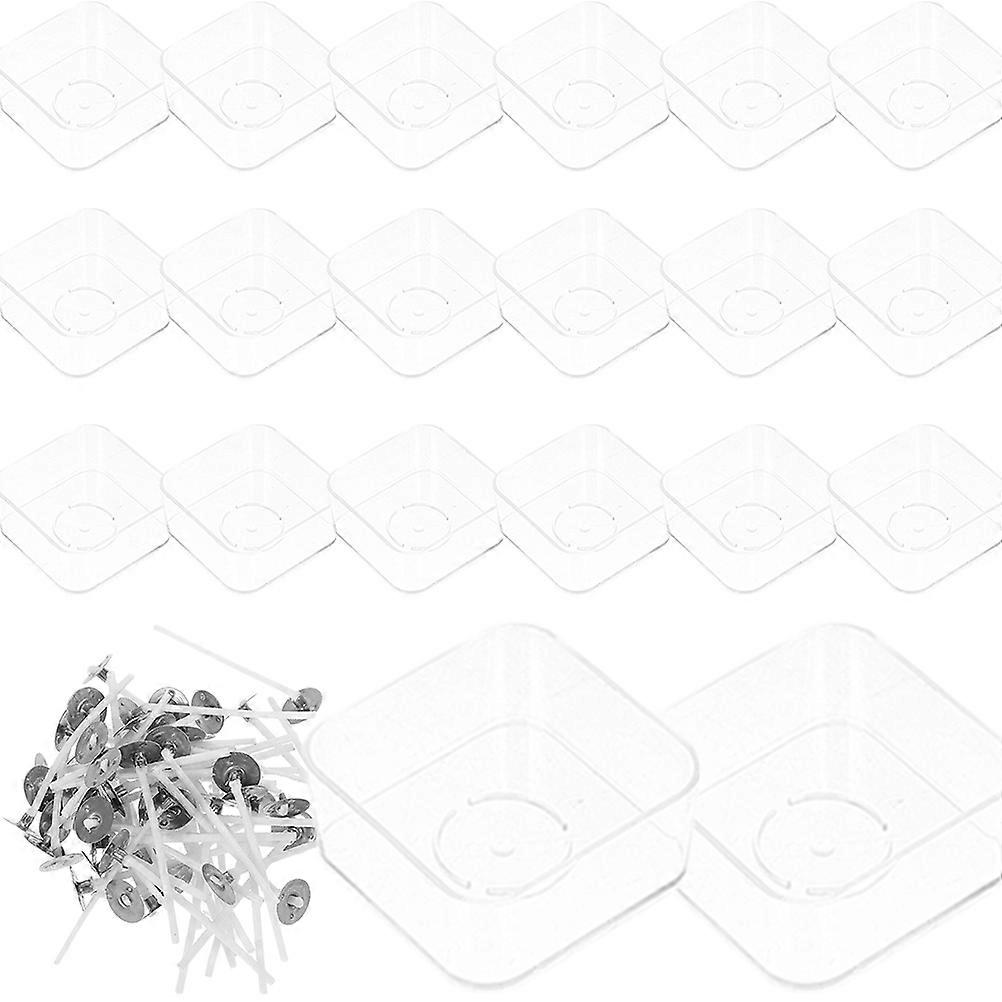 Small Plastic Container Boxes Diy Candle Making Heat Resistant Wax Storage For Diy Enthusiasts 1Set