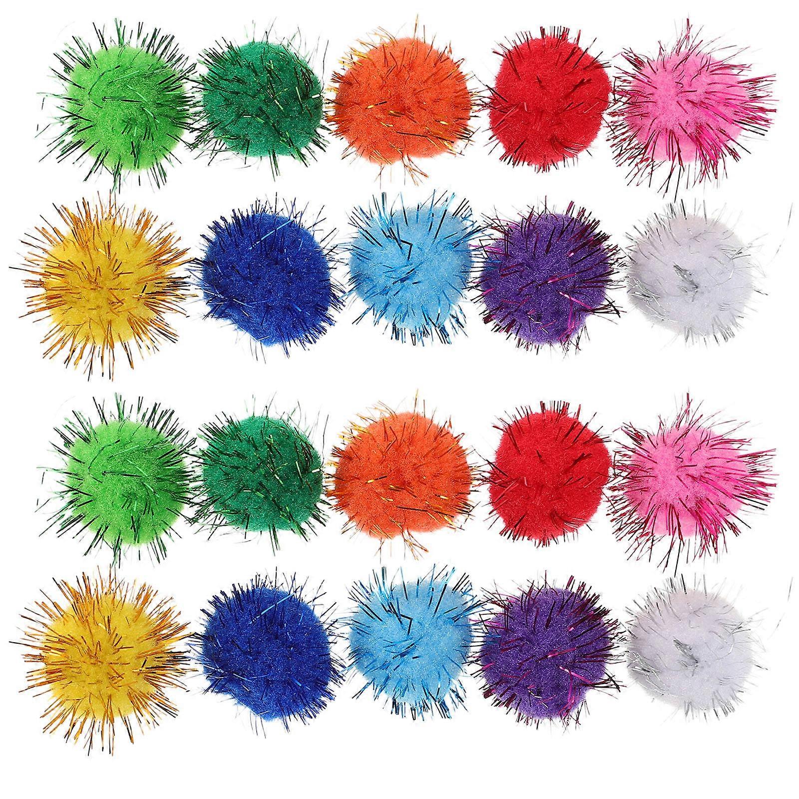 Here's a polished and engaging product description for your **500 Pcs Colorful Glitter Pom Poms**:
✨ **500 Pcs Colorful Glitter Pom Poms – in