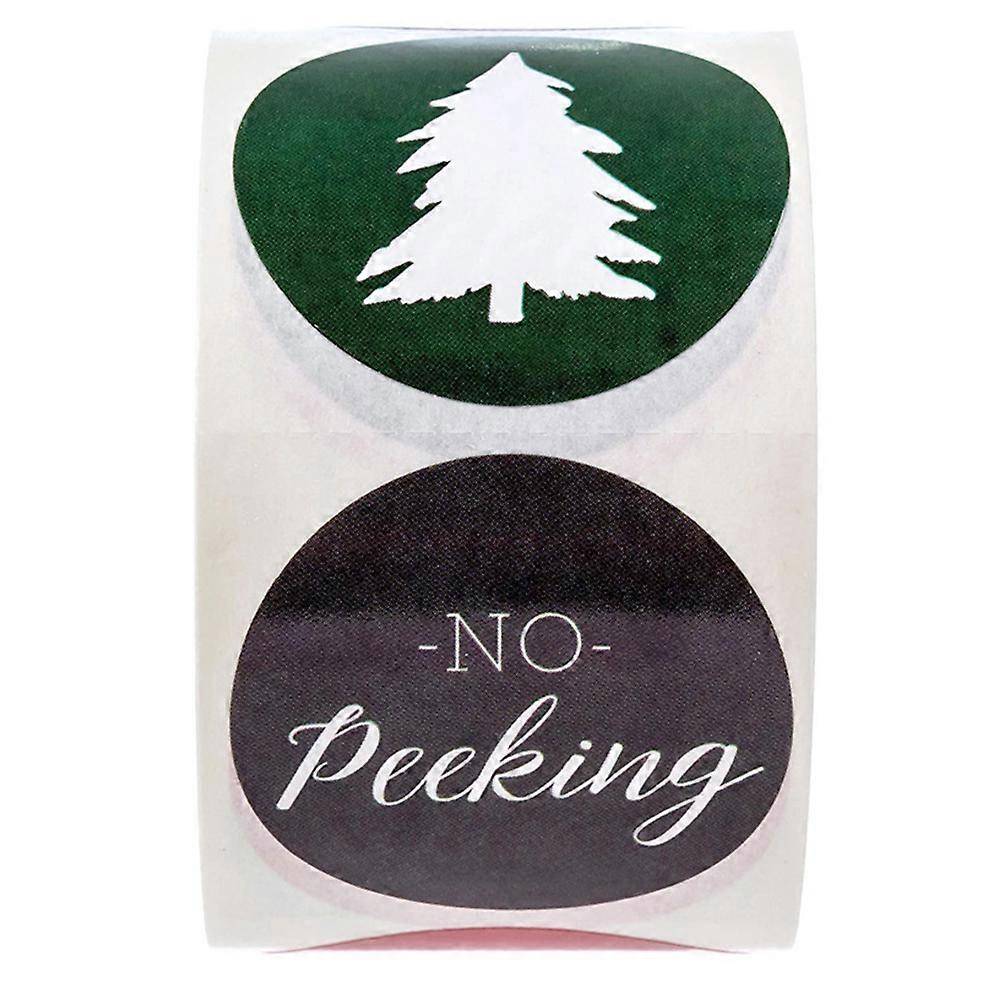 Holiday Stickers Sealing Small Business Stickers Christmas Occasion Assorted Color 2.5x2.5cm 1 Roll