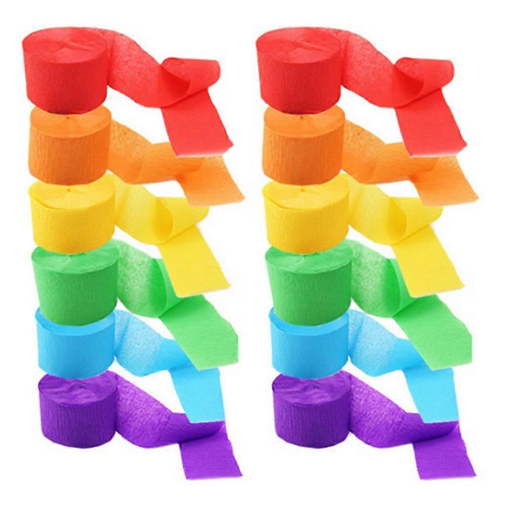 Birthday Party Streamers Party Streamers Paper DIY Handicrafts Bridal Shower Blue 12Pcs