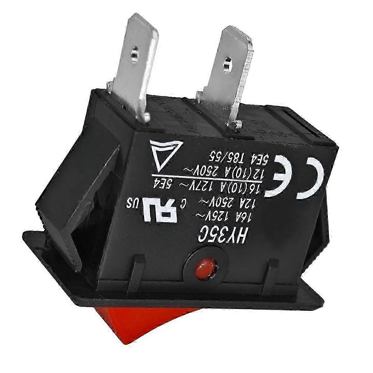 Industrial On-Off Switch - HY35C 2-Pin Rocker Push Button 125V | Fruugo UK