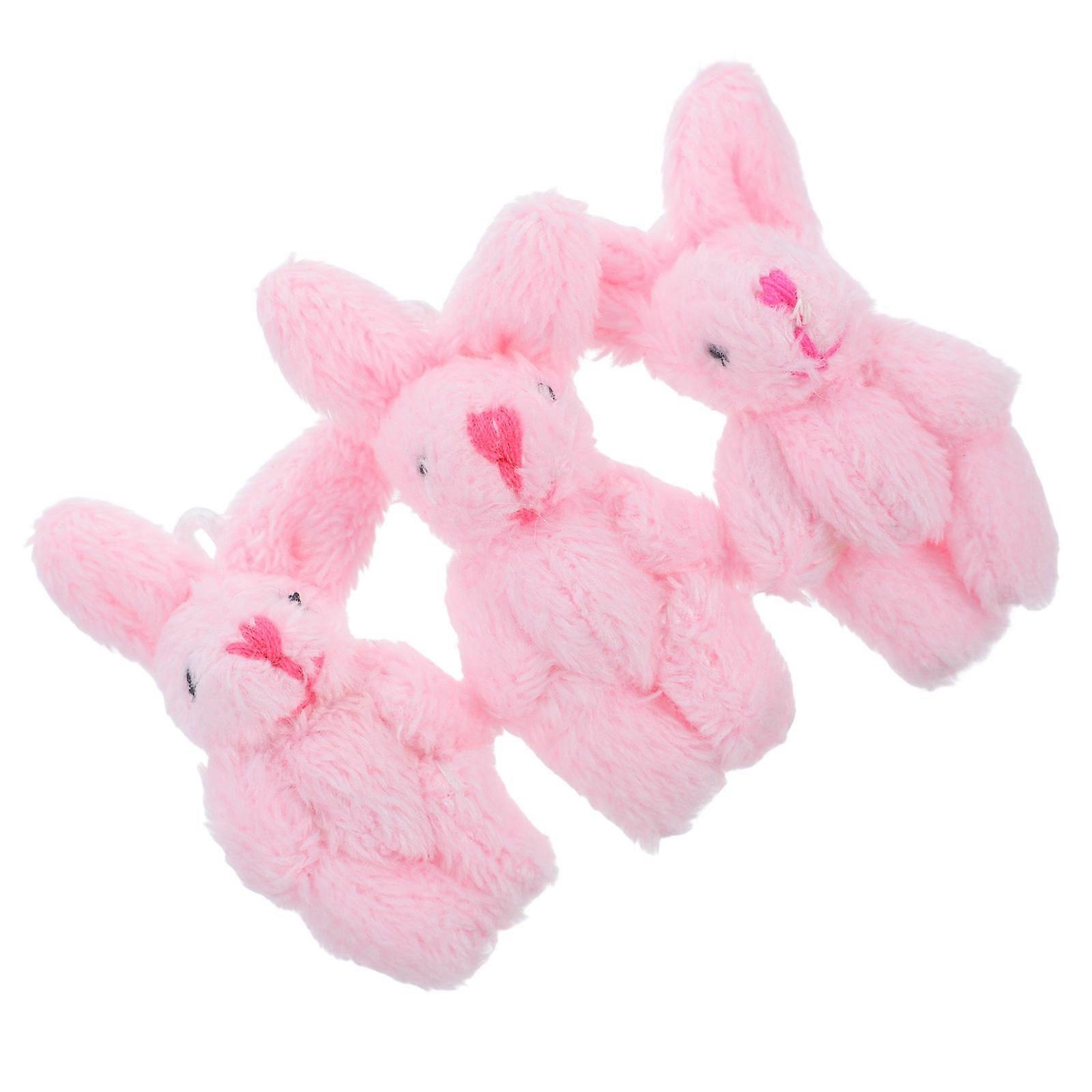 Rabbit Figurine For Home Classic Design Plush 5.80X2.50X2.00CM For Mini Garden Layout 3Pcs