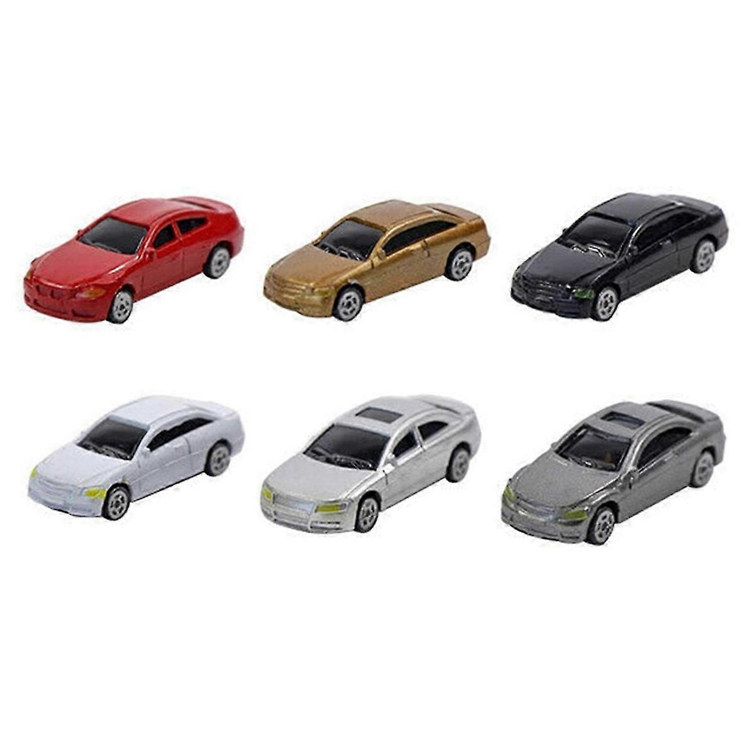 50Pcs 1:87 HO Scale Model Car Painted Car Models HO/TT/N Scale Railway Modeling Making Mat