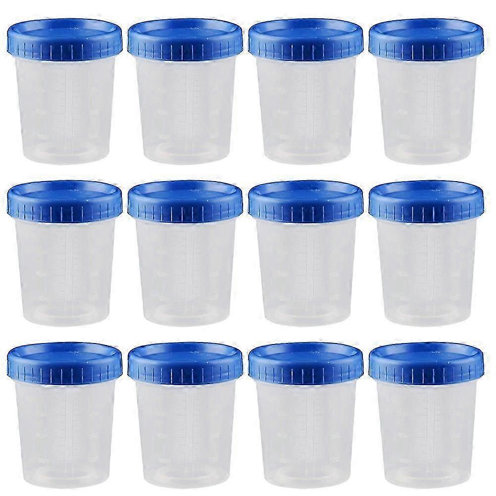 25 Pz Coperchio Contenitore Trasparente Urina Campioni Tazze Coperchi Sterile Raccolta Urina Tazze Urina Sigillata Tazza Graduata Misurino Graduato