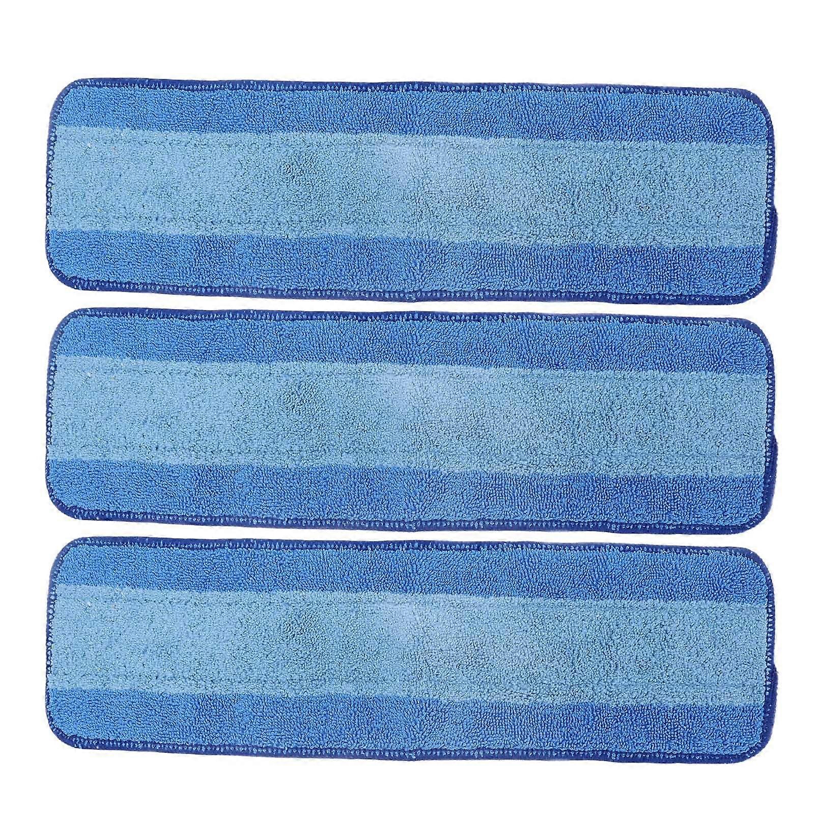 Mop Pad 3-Piece Wet-Dry Dual-Use Reusable Microfibre Refills For Bona Mop Compatible Floor Cleaning