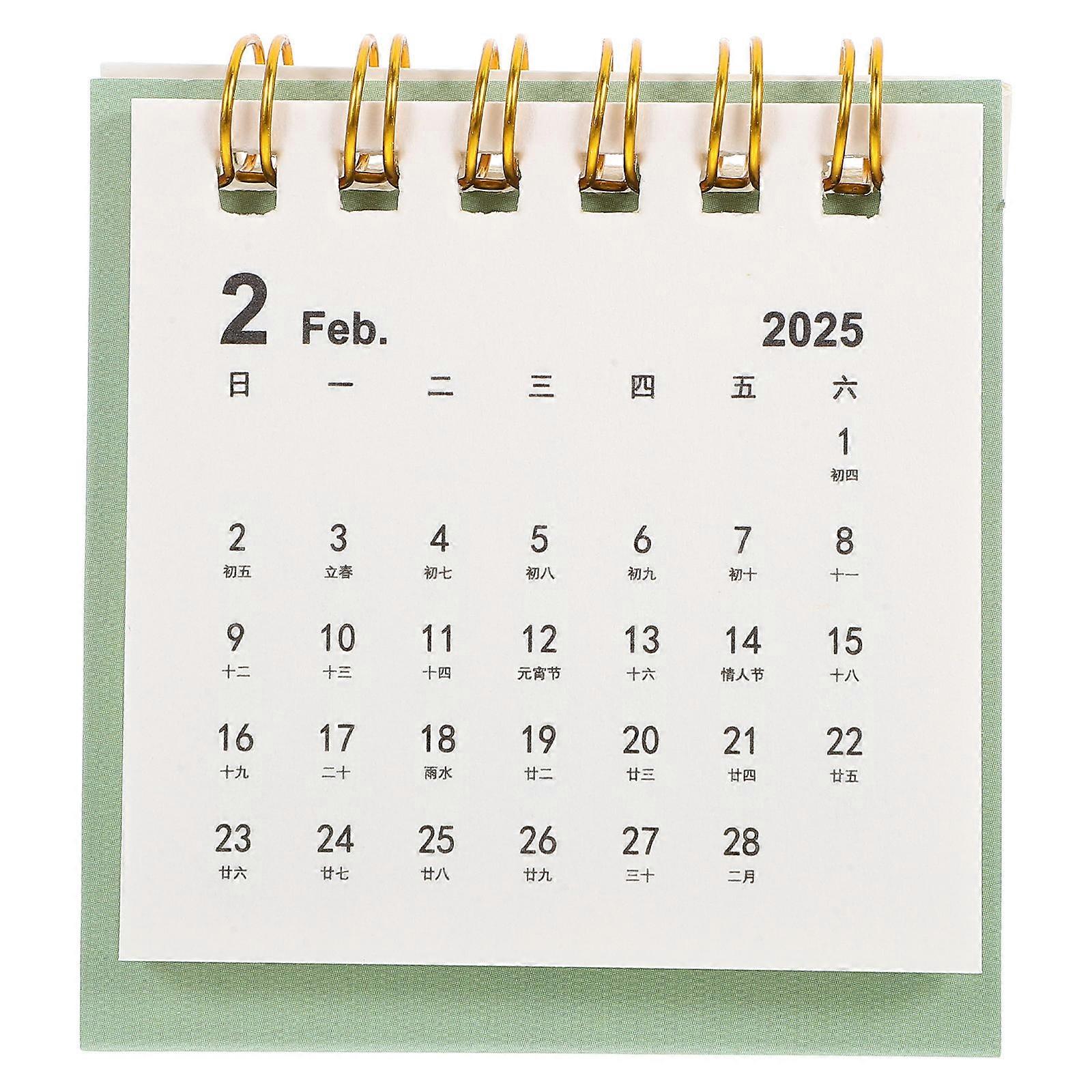 Table Calendars For Office Desk 6.80X6.50X3.30CM Note-taking 1Pack