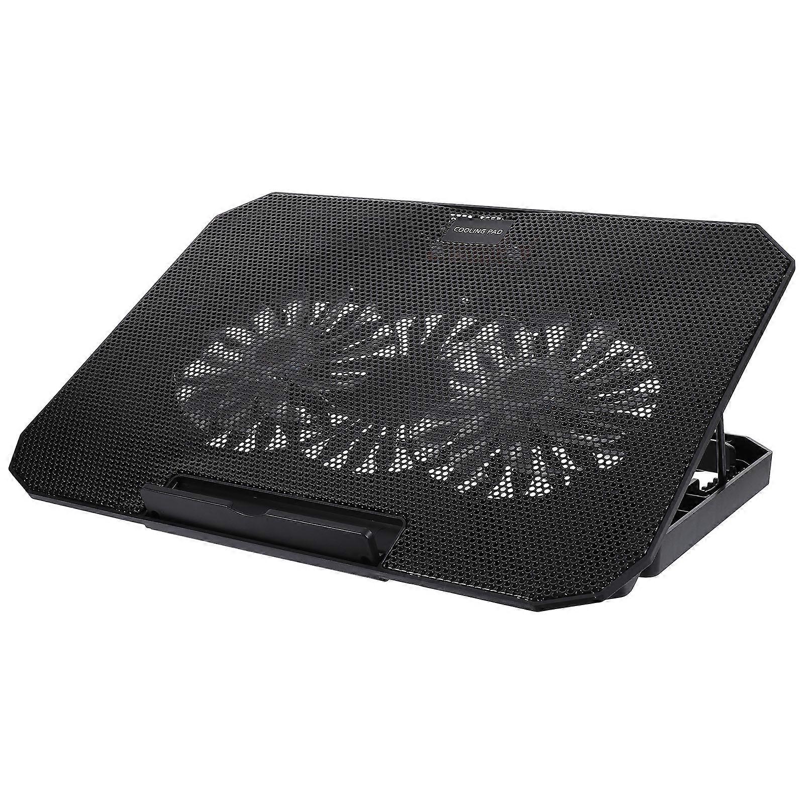 1Pc Laptop Radiator Notebook Computer Cooler Stand for 14 15.6in Laptop (Black)