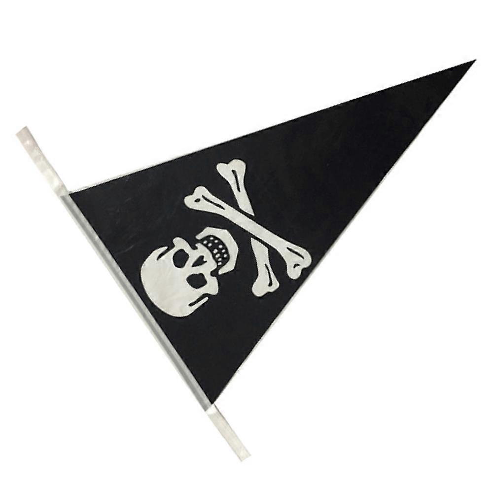 Halloween Decoration Banner Skull Resistant 30x20cm Black 1Set