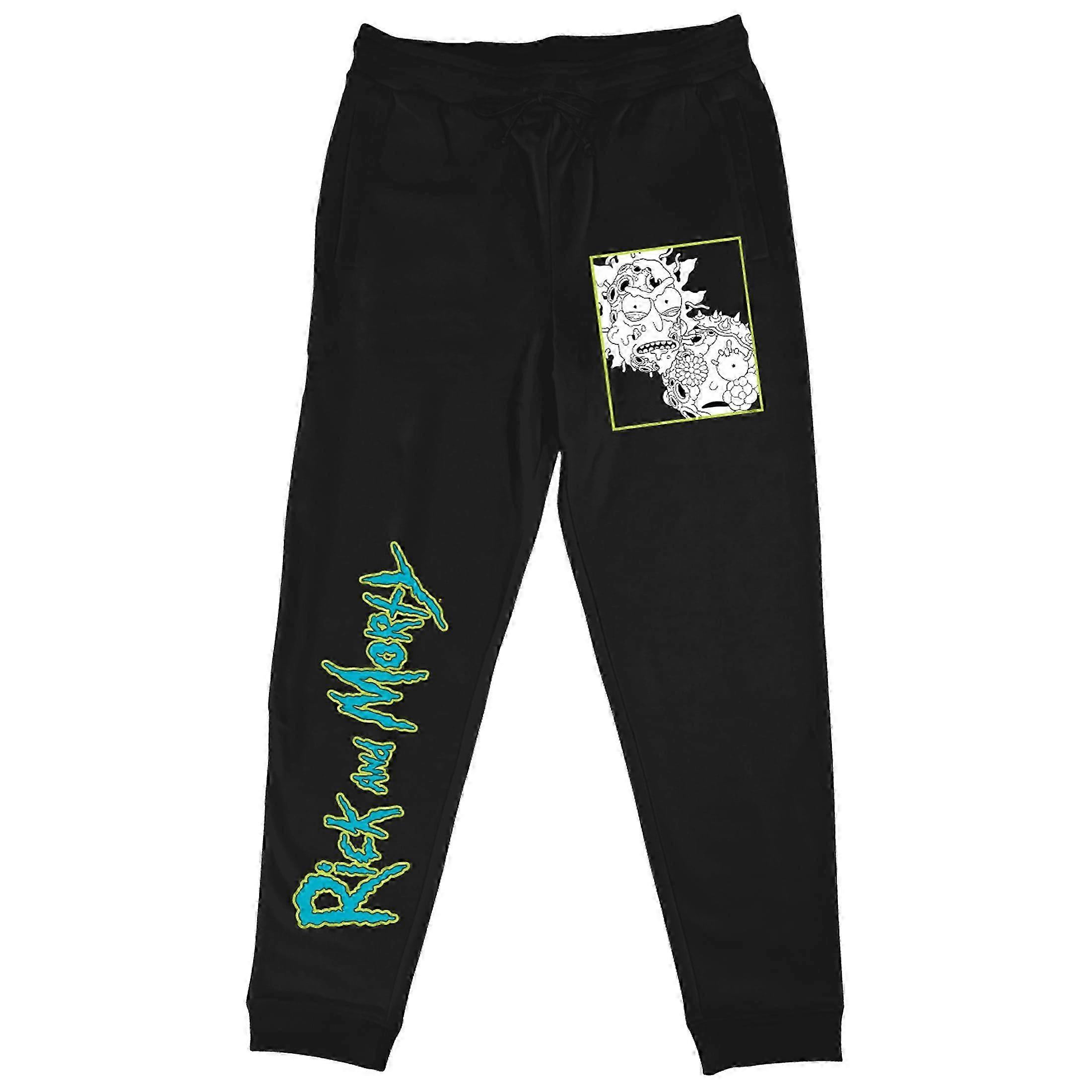 Zombie-Inspired Characters Men's Black Joggers - Small Size