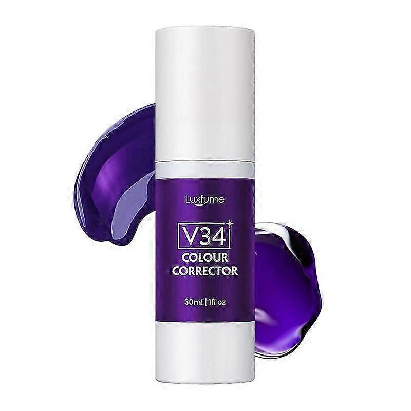V34 Colour Corrector, Teeth Whitening Booster, Purple Teeth Whitening Toothpaste, Tooth Colour Corrector, Tooth Stain Removal, Enhances Tooth Brightne