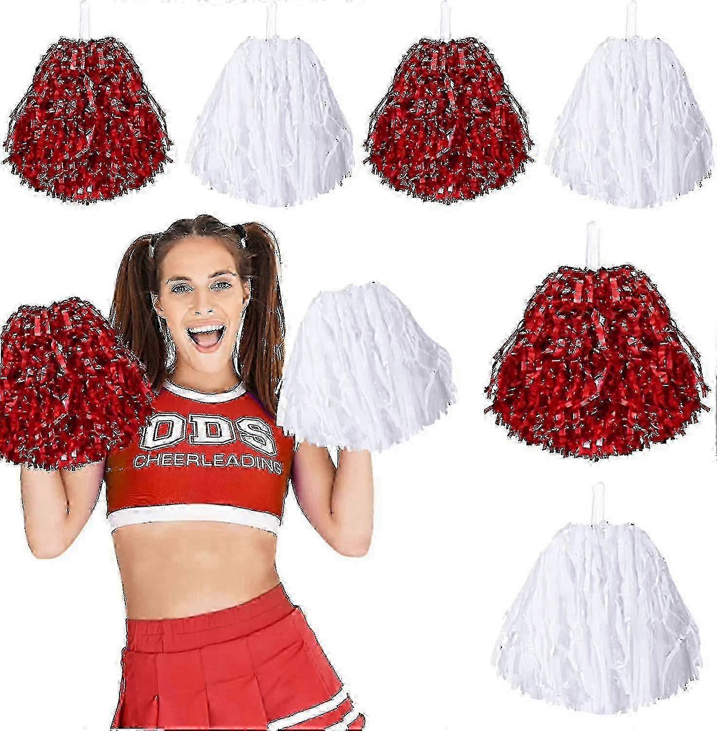 מעודד רדיד מתכת פום פומס עם ידיות פלסטיק