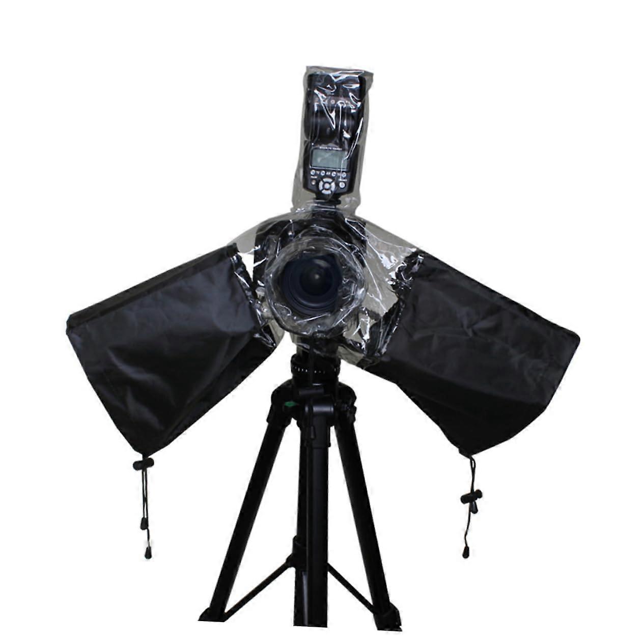 Waterproof Lens Cover with Adjustable Arm and Flash Protection - Transparent Material for Visibility and Object Protection