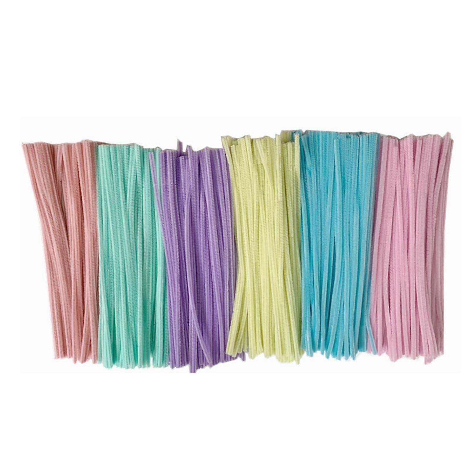 Pipe Cleaners 100 Sticks 6 Colours Bendable