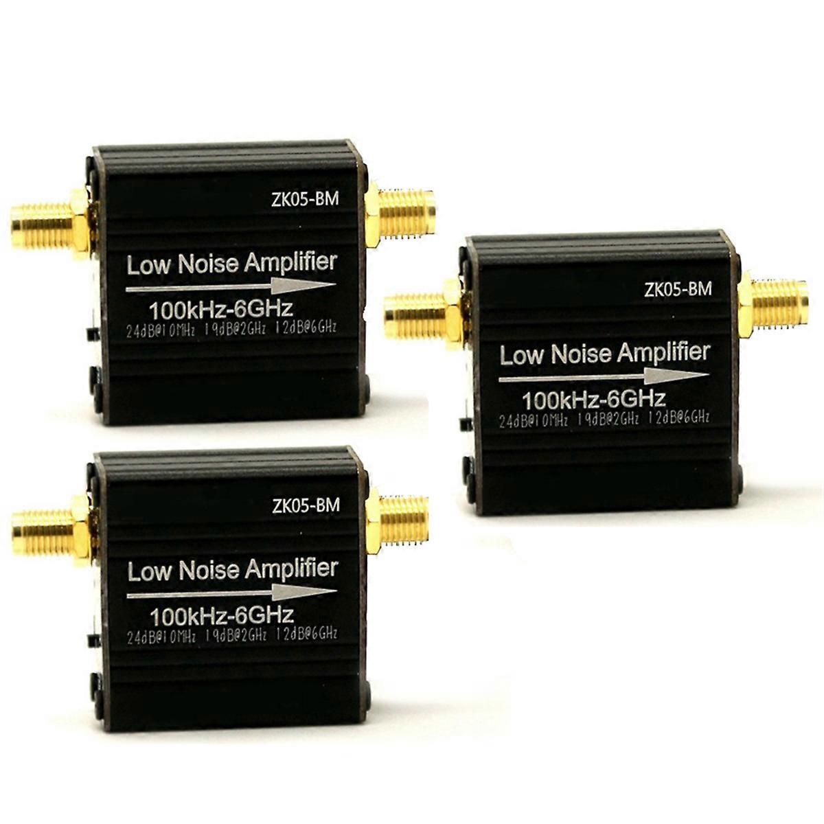 3 Sets ZK05-BM Series Low Noise Amplifier 100KHz-6GHz 20dB High Gain LNA Power Preamplifier Module