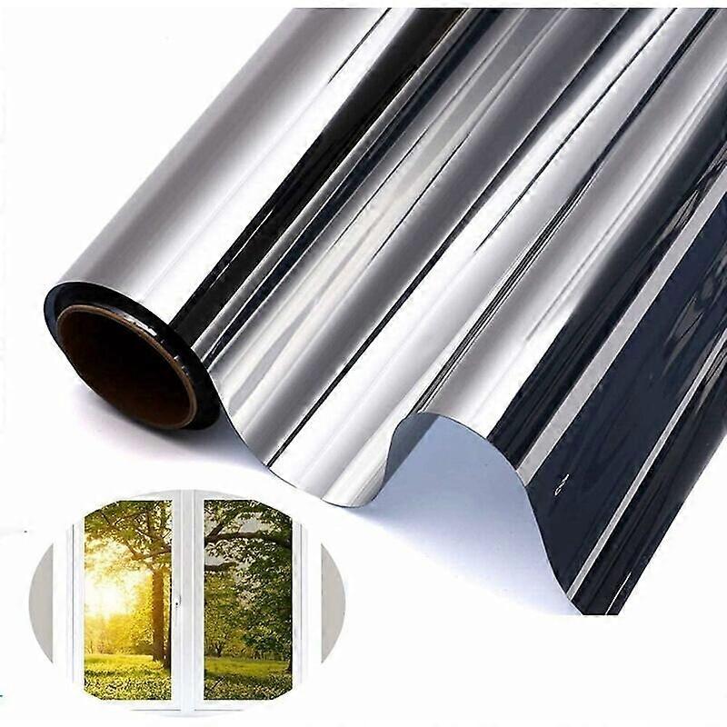 One-Way Mirror Window Film, Heat Reflective Silver, Privacy Protection