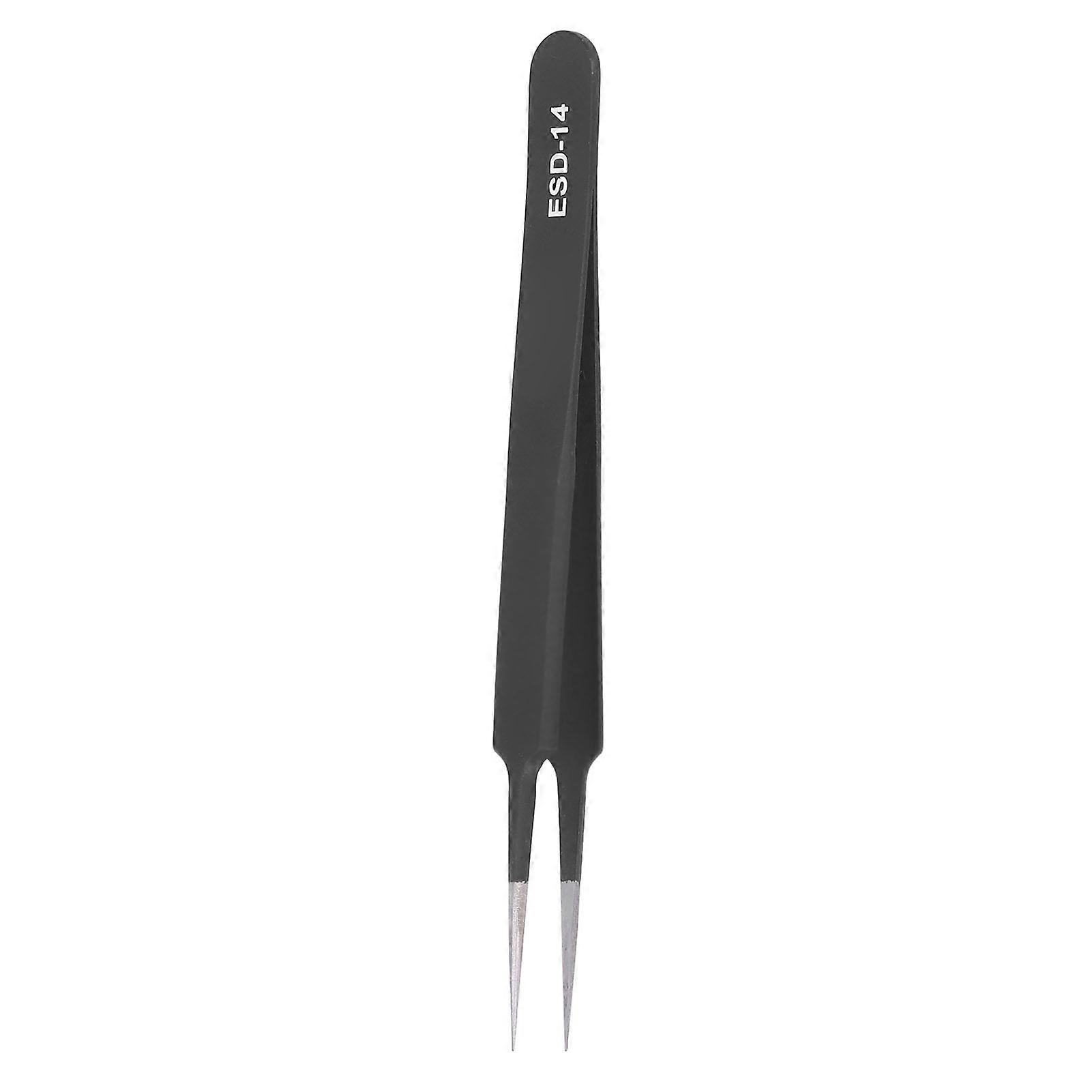 Anti Static Tweezers ESD Stainless Steel Pointed Tip HRC40‑45 Maintenance Repair Tool