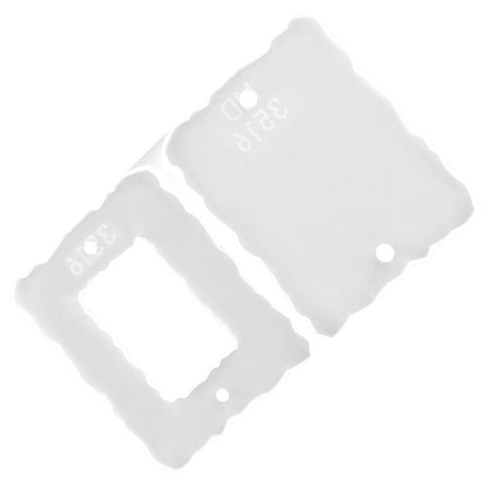 Small Picture Frame Silicone Molds Diy Epoxy Mold For Resin Craft Projects 20X12CM White 1Pack