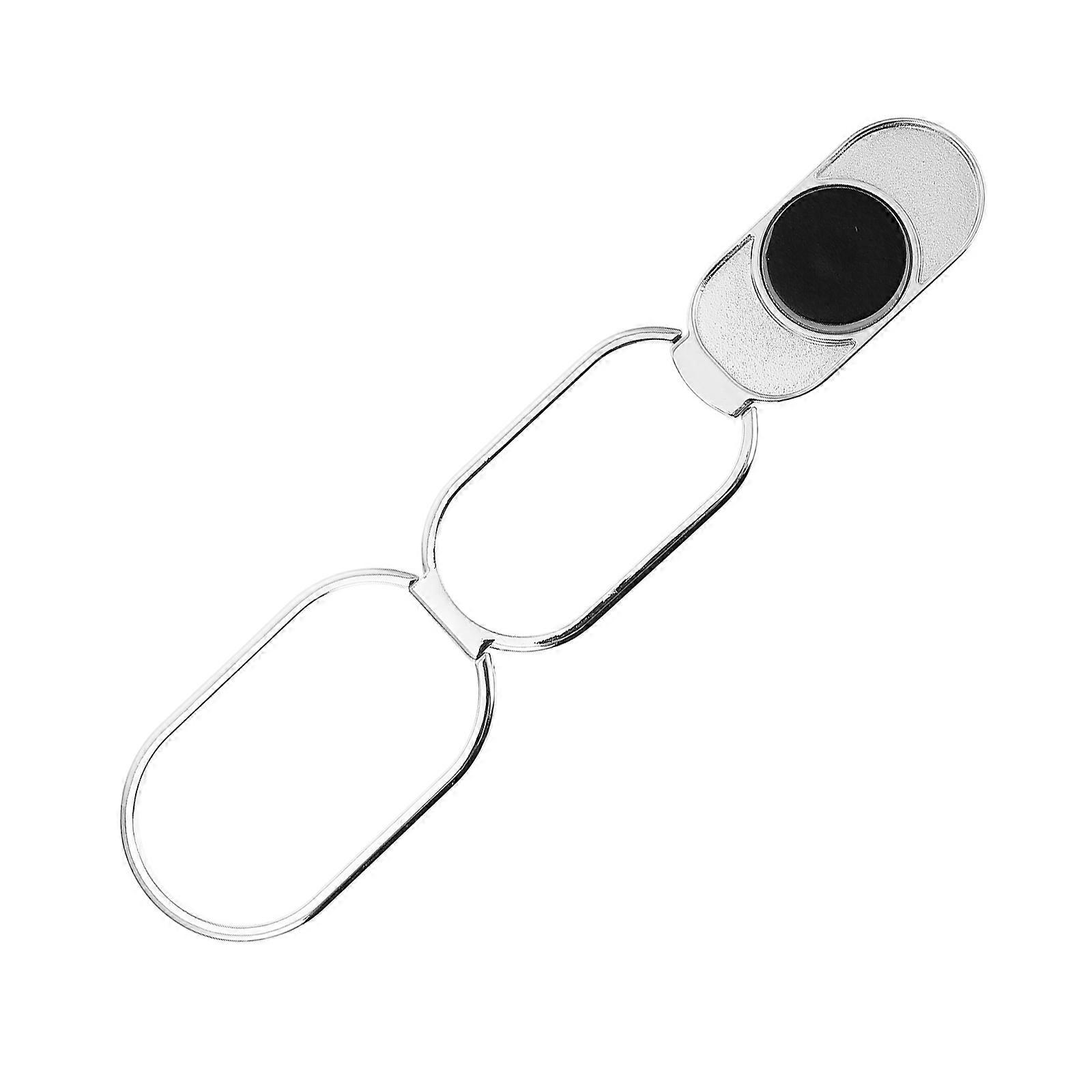 Cell Phone Stand Foldable Adjustable Free Hands Silver 1Set