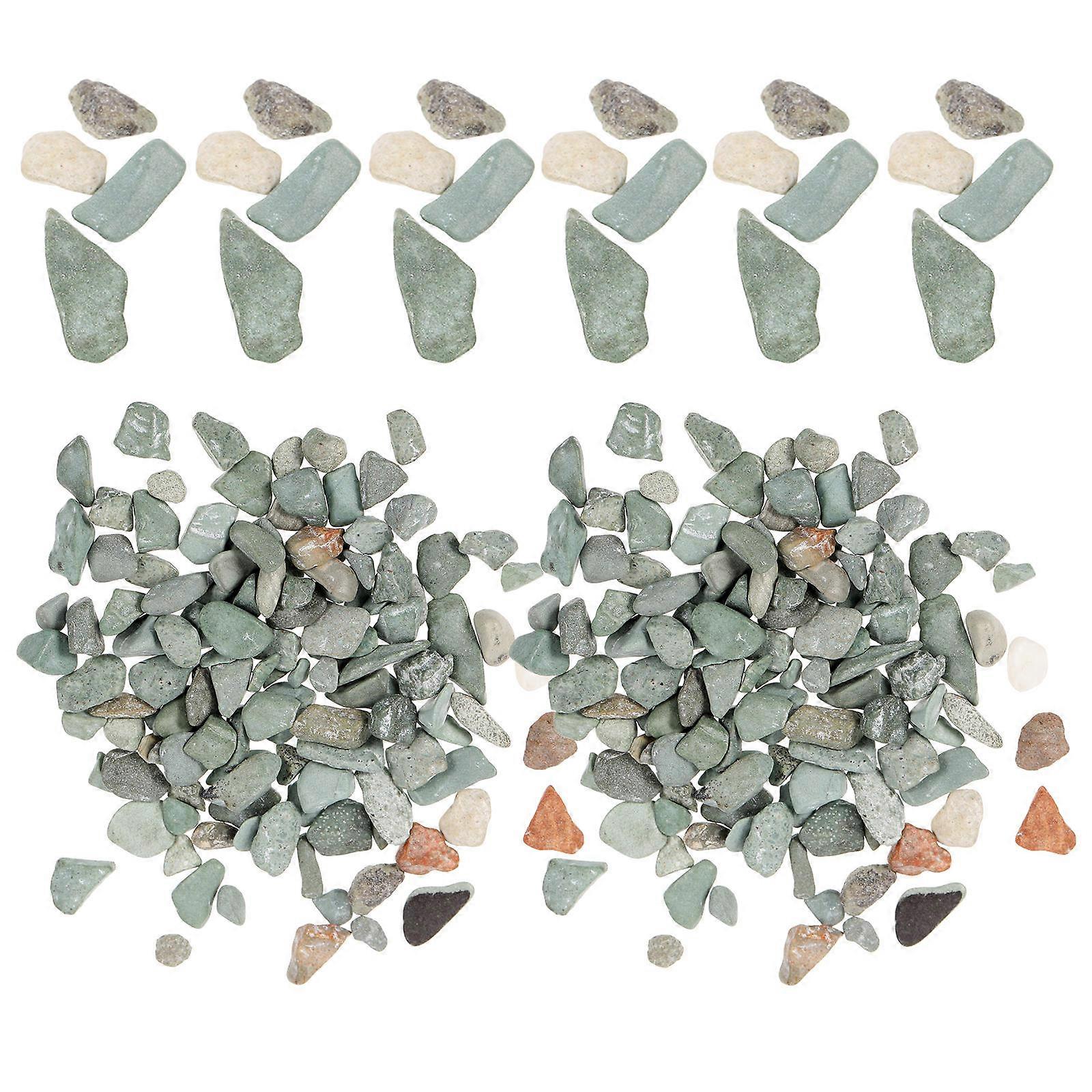 Miniature Natural Stone Rock Decor for Microlandscape, Scenery Basing, DIY Garden Railway, Dollhouse Models, Crafting and Sand Table Decoration