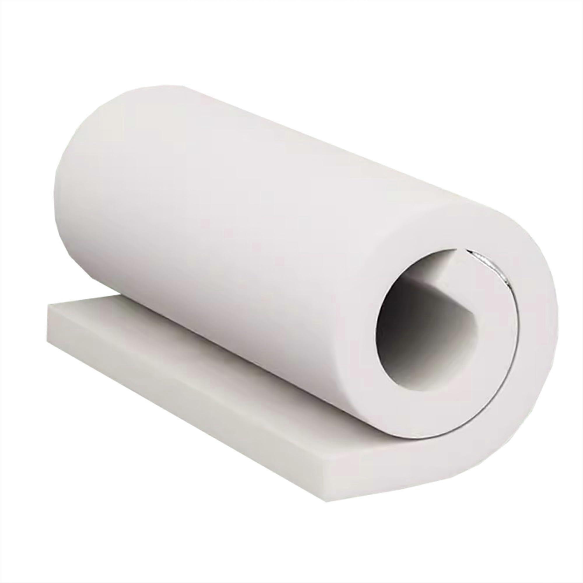 density foam padding, 10 cm thick, 130 x 40 cm, white
