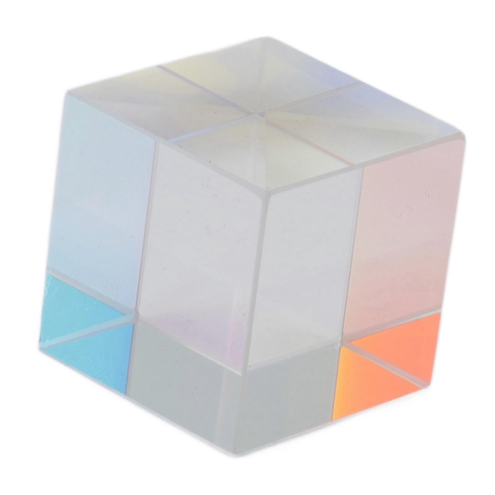 Prism Cube Optical Glass RGB Dispersion Color Cube Sun Catcher X Cube Prism Birthday Gift