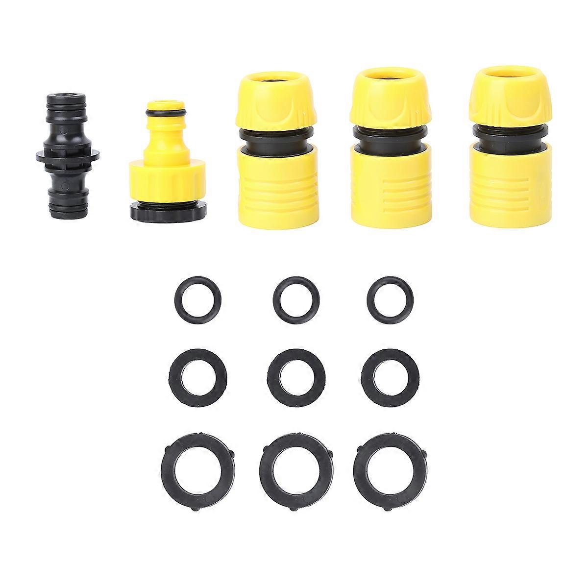 Garden Hose Connector Extendable Firm Connection Water Faucet Coupling Joint Set Wear Resistance 1Set