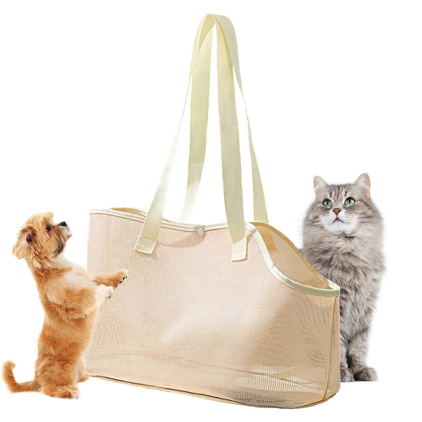 Cat Carrier for Walking - Lightweight Portable Pet Chest Bag with Breathable Mesh, Escape-Proof Design for Small Pets