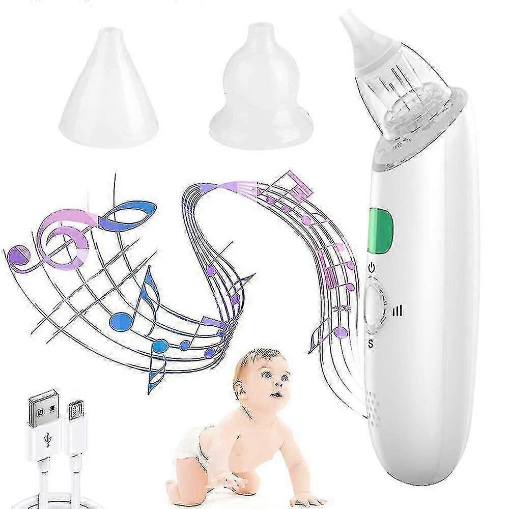 Nasal Aspirator For Baby Baby Nose Sucker With Silicone Tips And 3 Adjustable Suction Intensities Comfortable, Safe And Quiet Nose Cleaner Portable
