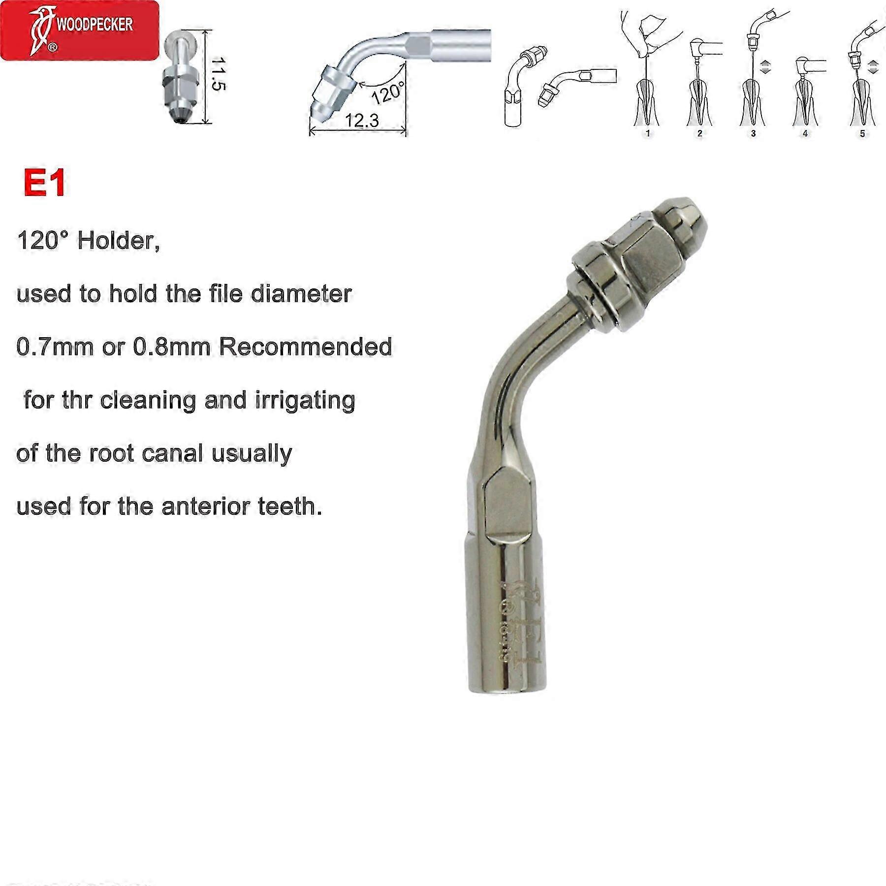 Woodpecker Dental Ultrasonic Piezo Scaler Handpiece With LED HW-5L Dental Tools Scaling Tips Compatible With UDS EMS Ultrasonic Scaler