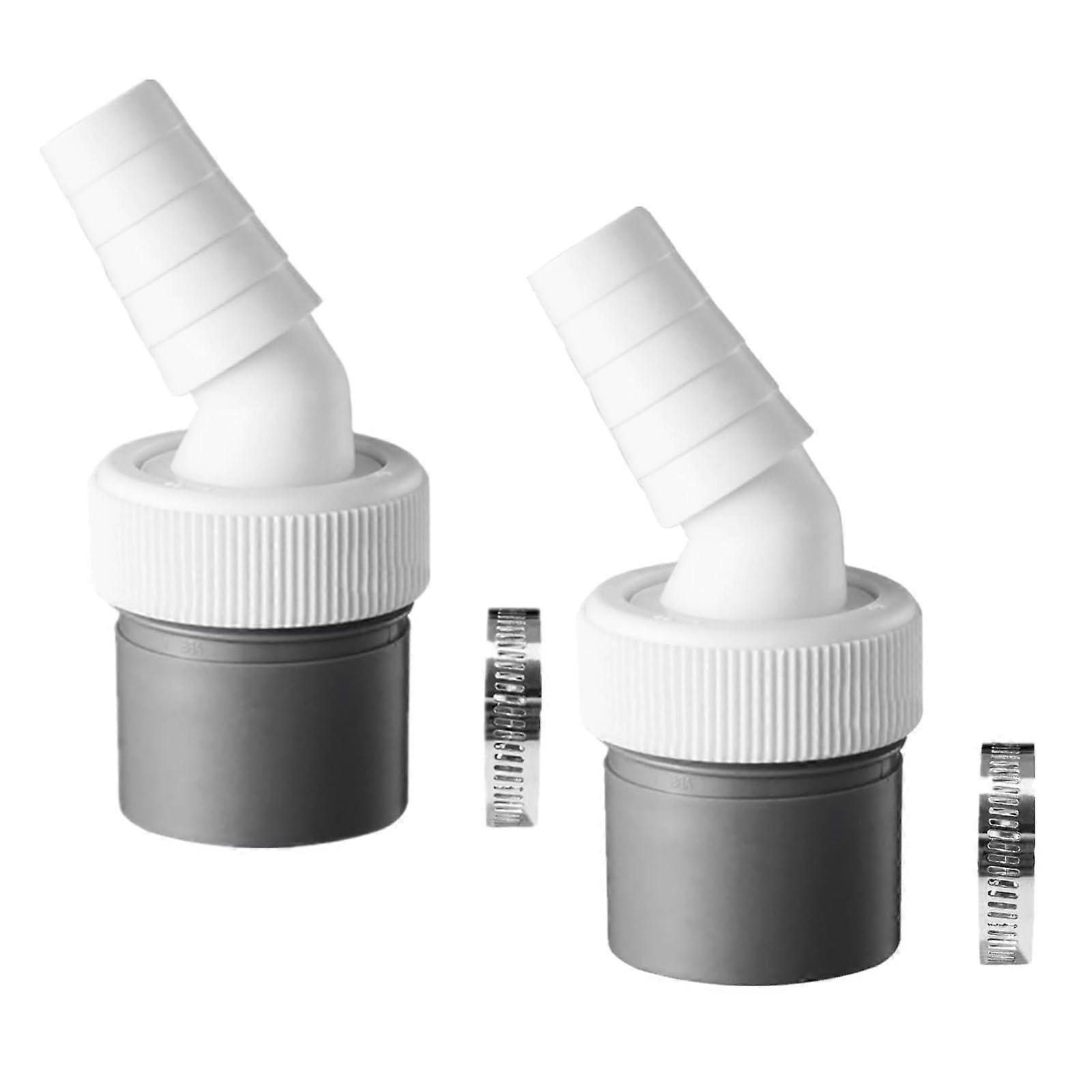 Washing Machine Drain Adapter for Dishwasher, Dryer, with 1824mm Input and 40mm Outlet, Pack of 2