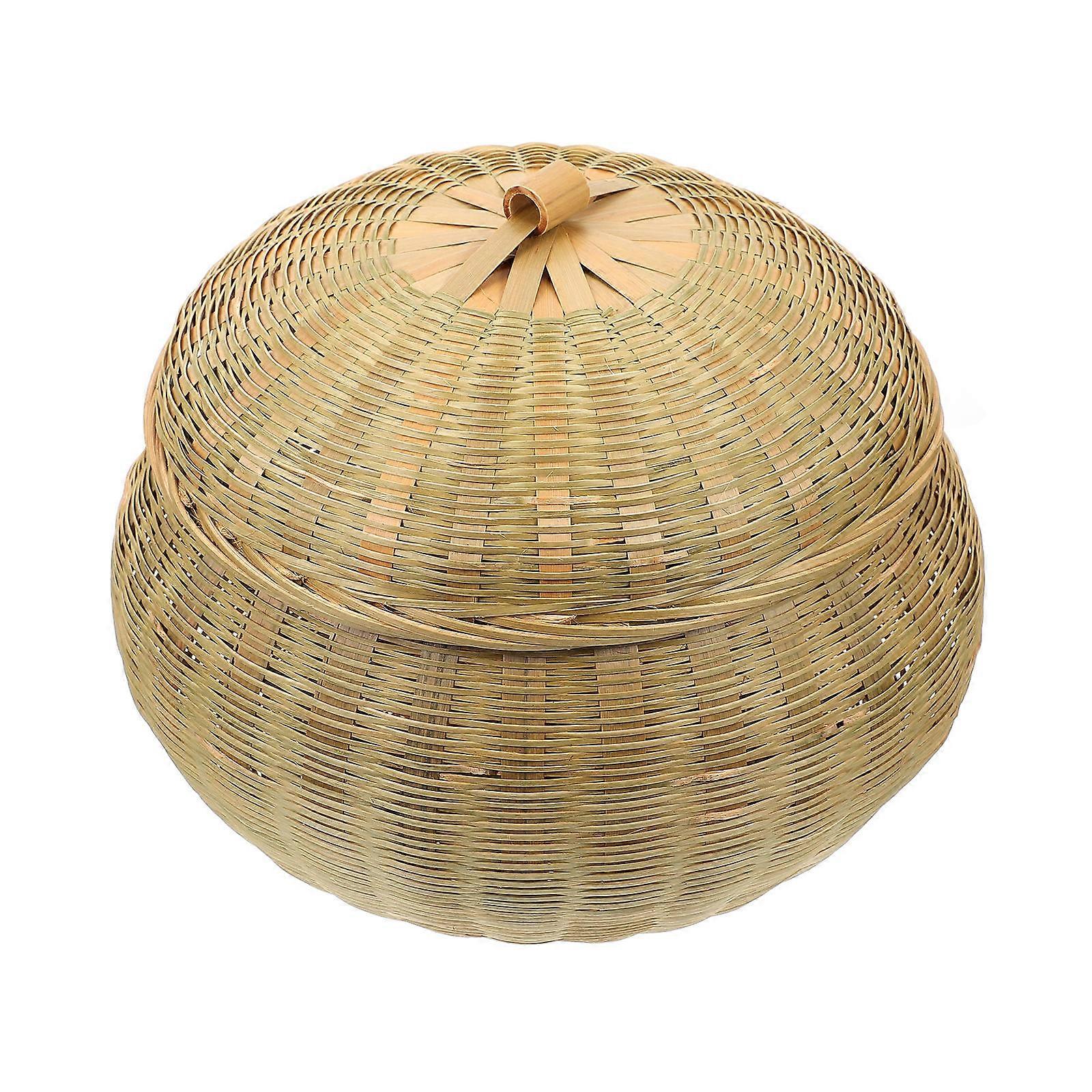 Woven Baskets For Storage Office And Shop Light Green 20*20cm Opening Diameter Certified 1Pcs