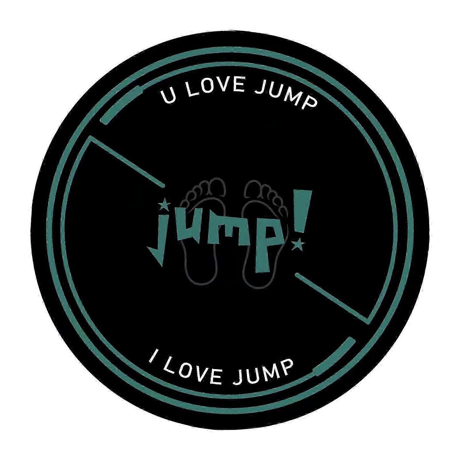 Jump Rope Mat Pilates Low Noise Home Gym Double Sided Anti Slip Exercise Mat Yellow