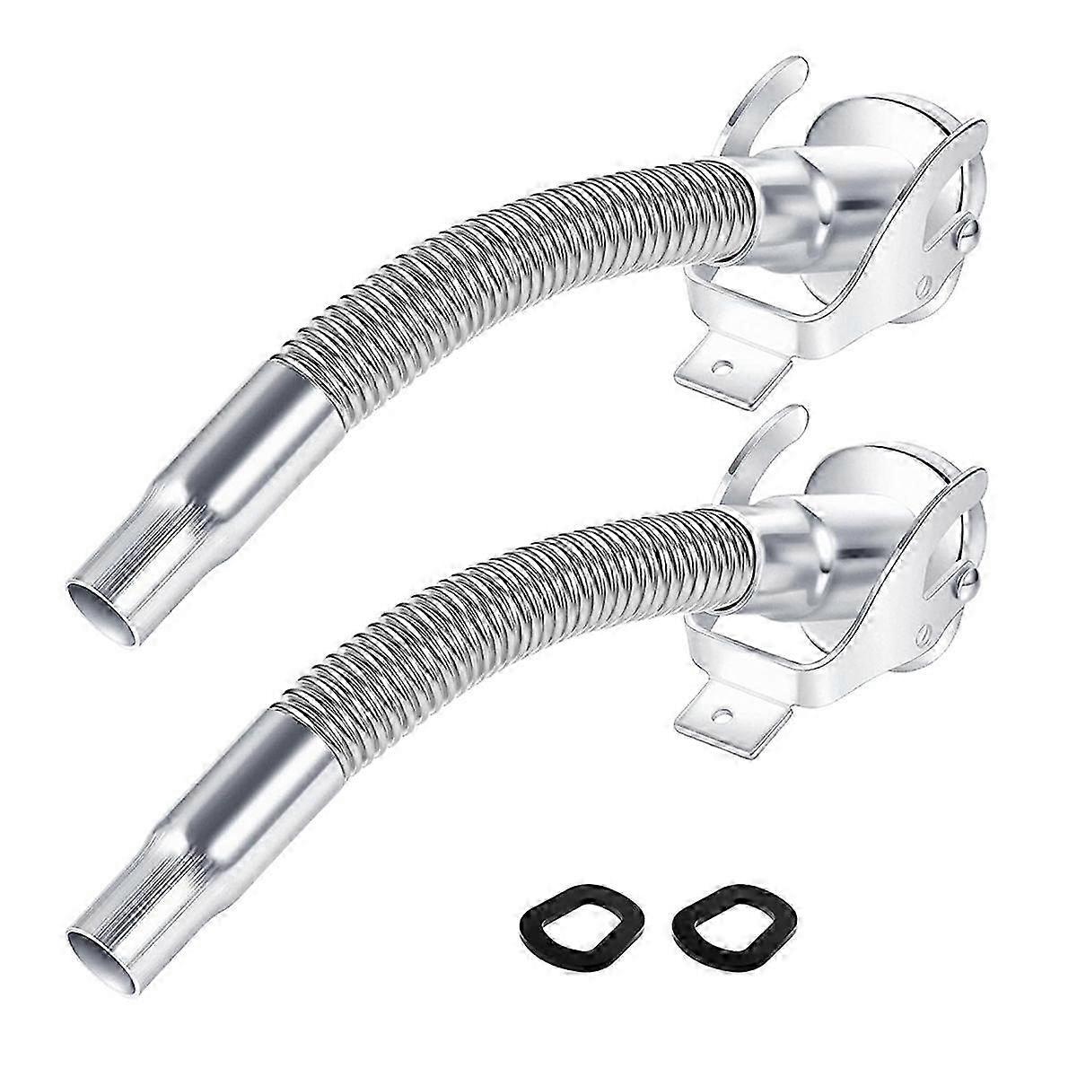 2 Pcs Flexible Stainless Steel Jerry Can Spout Long Nose Gas Can Spout Replacement for Wavian Jerry Edition 0716