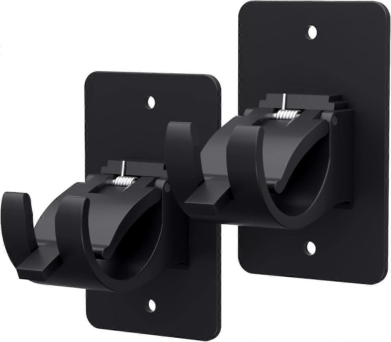 Two-piece self-adhesive curtain rod bracket, universal