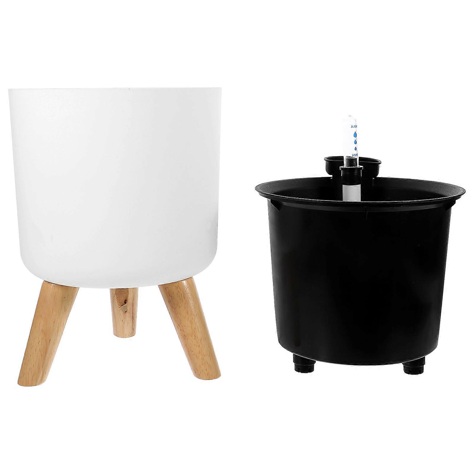 Flowerpot Planter Pot Flowers Planting Pot with Water Level Indicator for Home