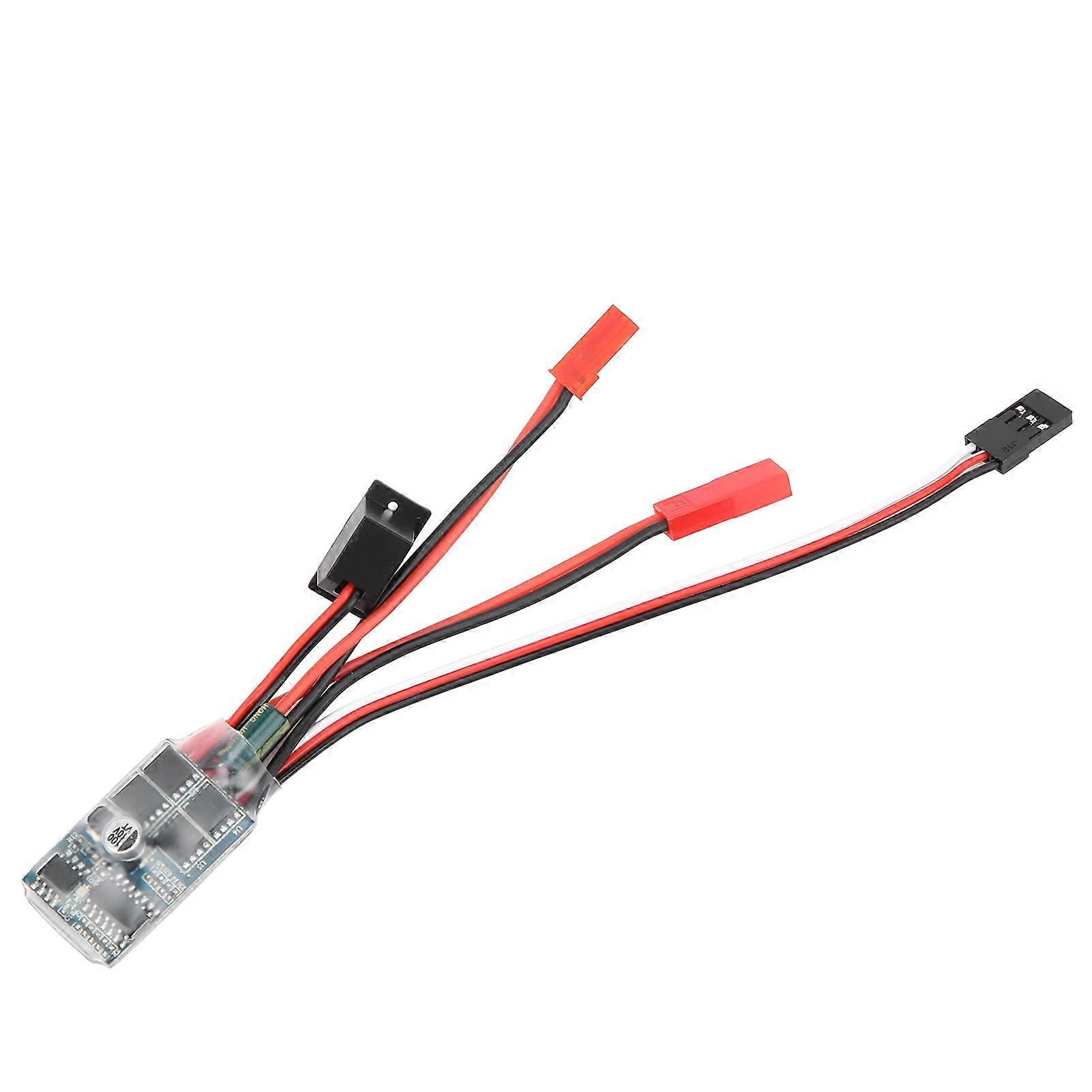 ESC, Brushed ESC Mini for RC Car for Model for Boat (30A Brushed Regulator)