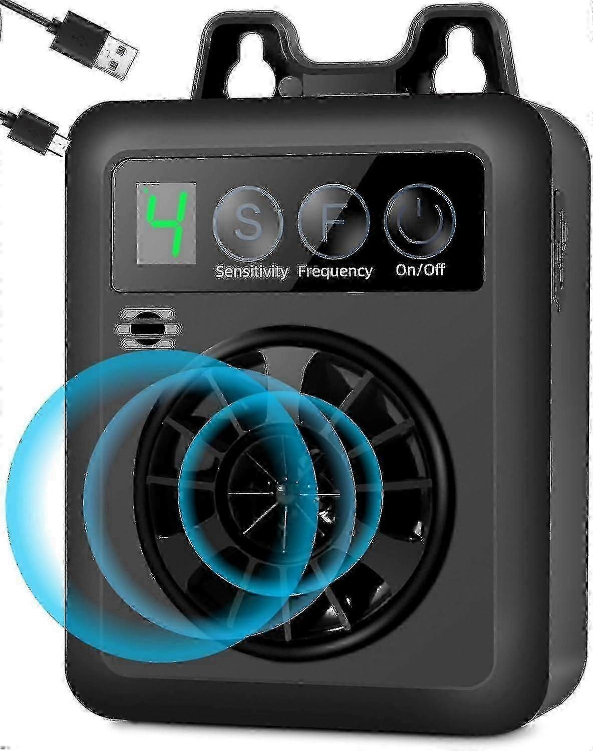 Upgraded Anti Barking Device with 50ft Range - Rechargeable Ultrasonic Dog Bark Control with 3 Adjustable Sensitivity & Frequency Levels