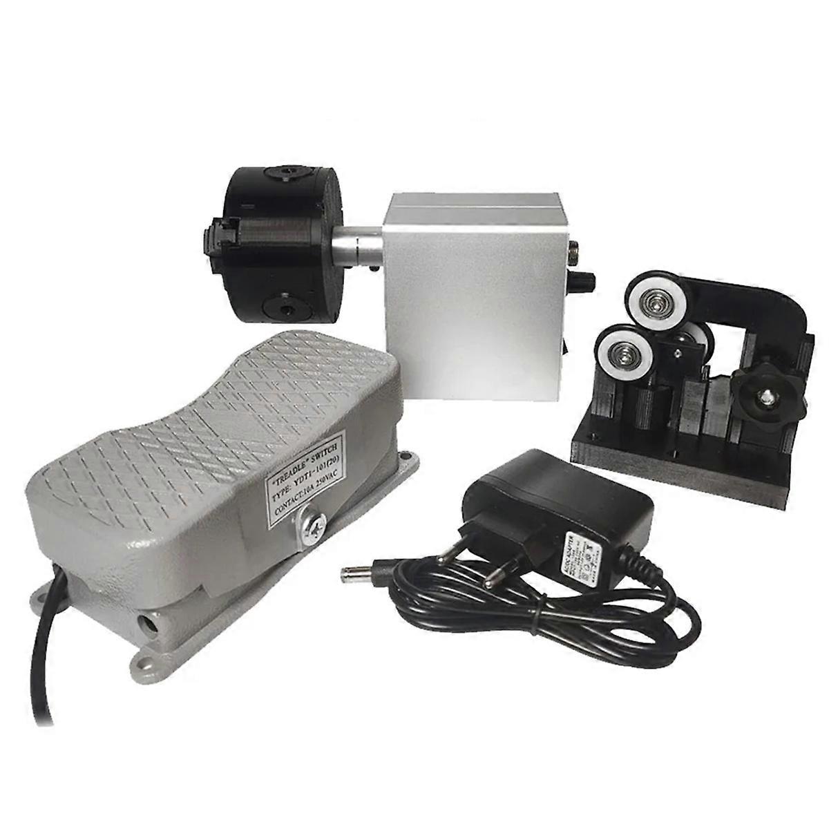 DIY Fishing Rod Building Electric-Drive Machine Lure Winding Epoxy Glue Machine Fishing Rod Winding Machine EU PLUG