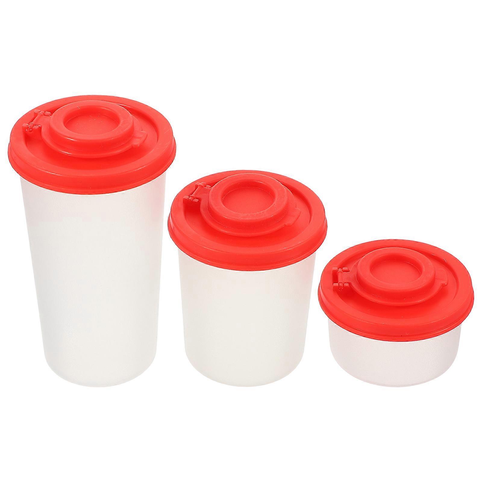 Plastic Seasoning Storage Bottles For Cooking Enthusiasts Suitable For Home And Outdoor Use With Dust-proof Functionality 3Pcs