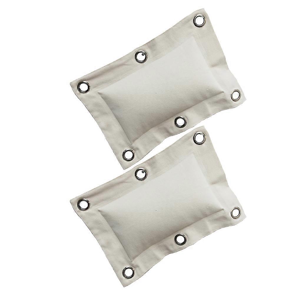 Wall Mounted for Home Use Beige Canvas Durable Space Saving Versatile Fitness Sandbag 2pcs
