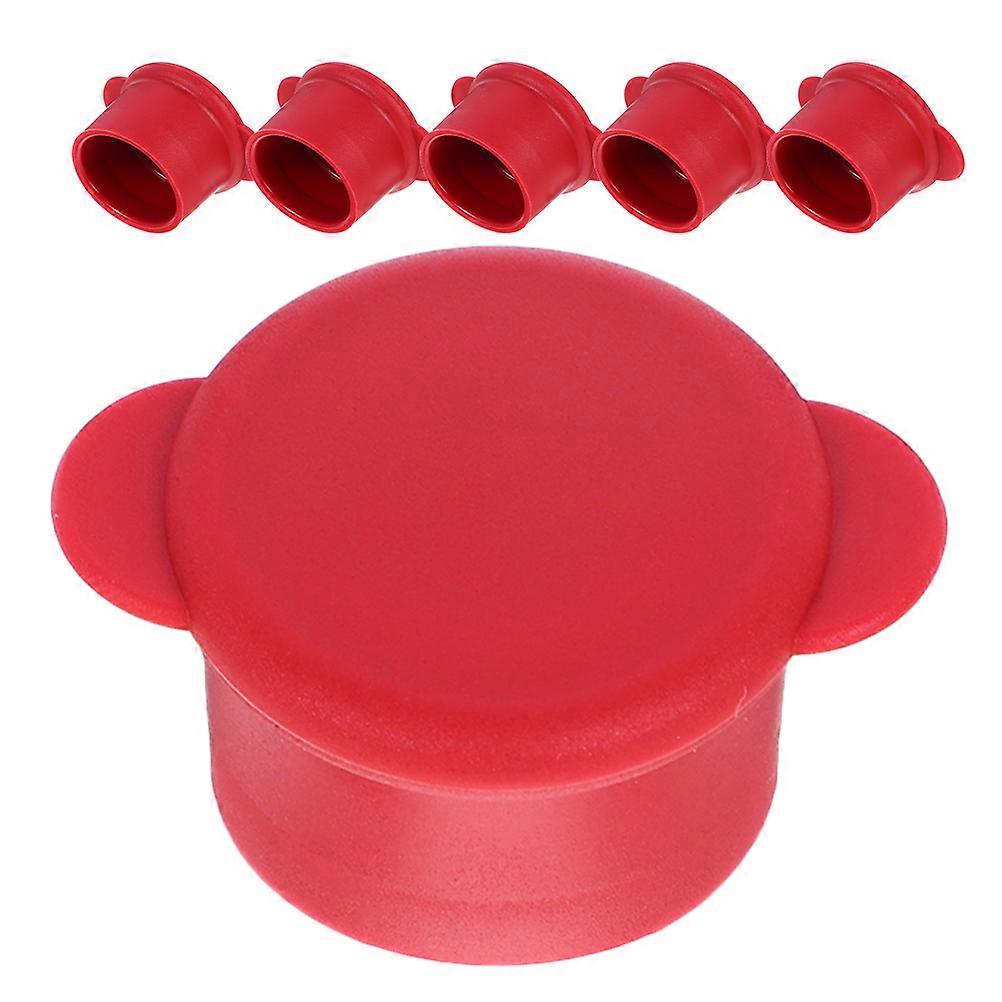 6pcs Plug Silicone Reusable Beverage